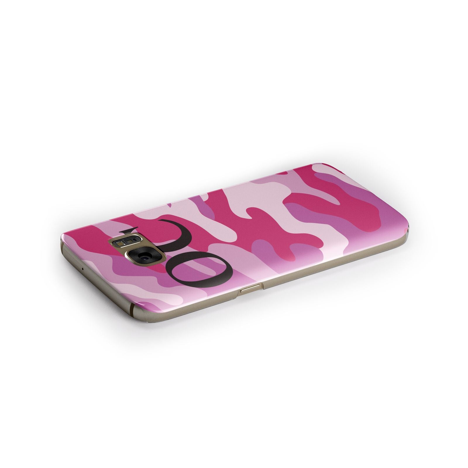Camouflage Personalised Samsung Galaxy Case Side Close Up