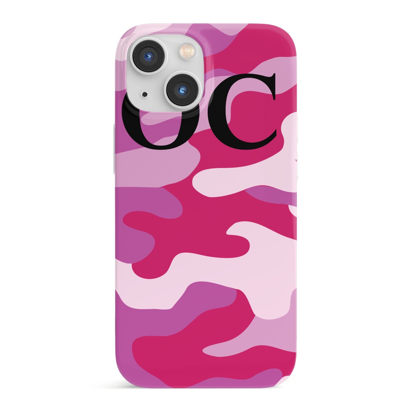 Camouflage Personalised iPhone 13 Mini Full Wrap 3D Snap Case