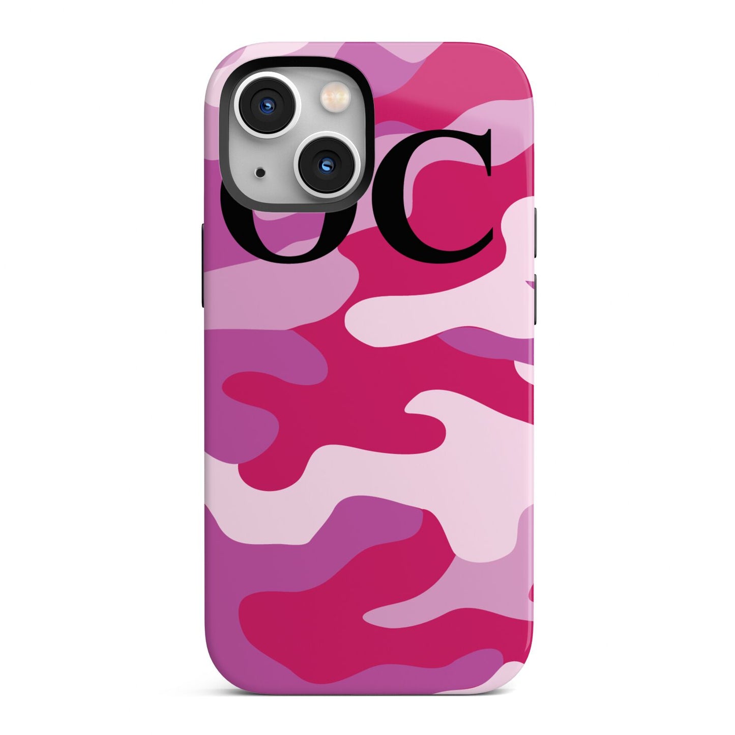 Camouflage Personalised iPhone 13 Mini Full Wrap 3D Tough Case