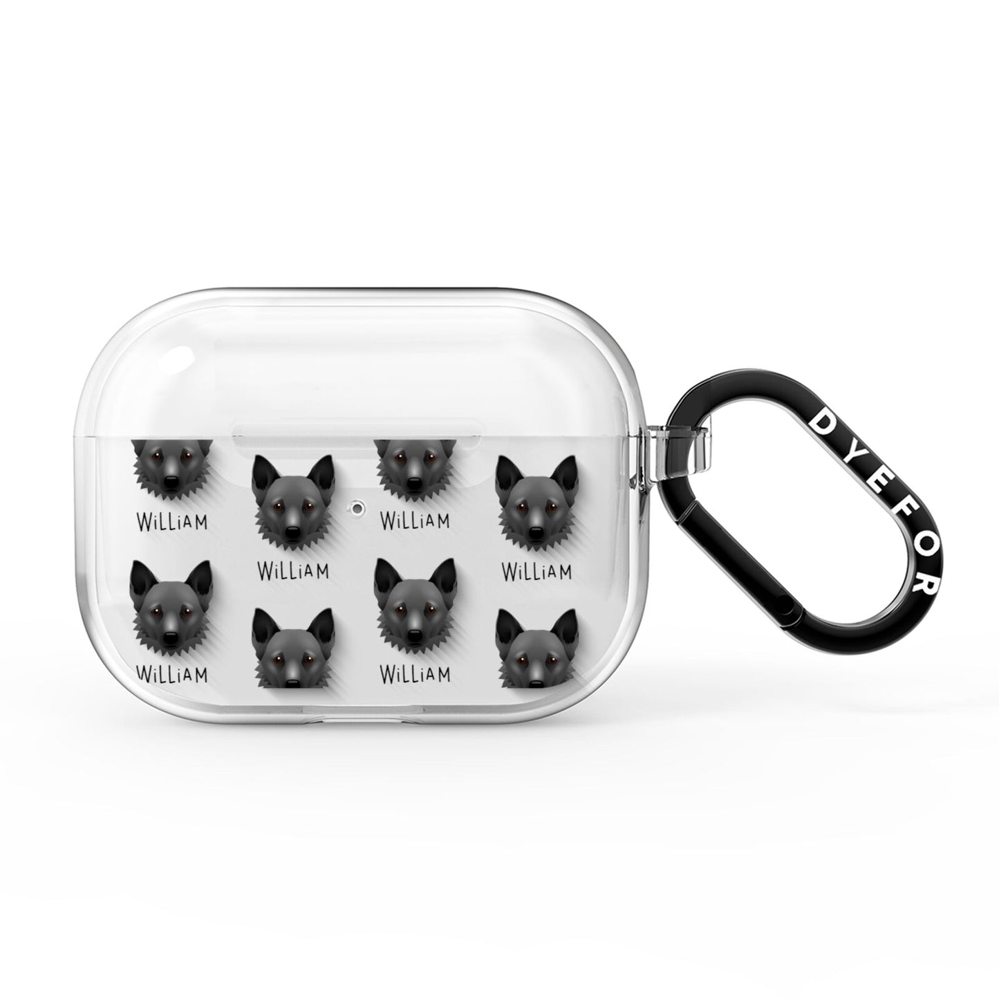 Canaan Dog Icon with Name AirPods Pro Clear Case