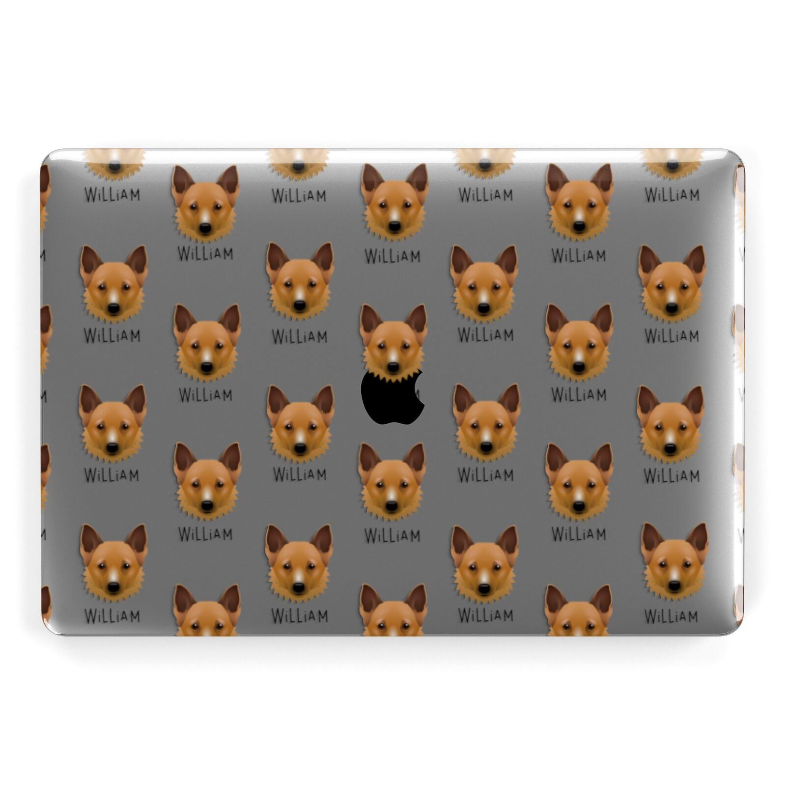 Canaan Dog Icon with Name Apple MacBook Case