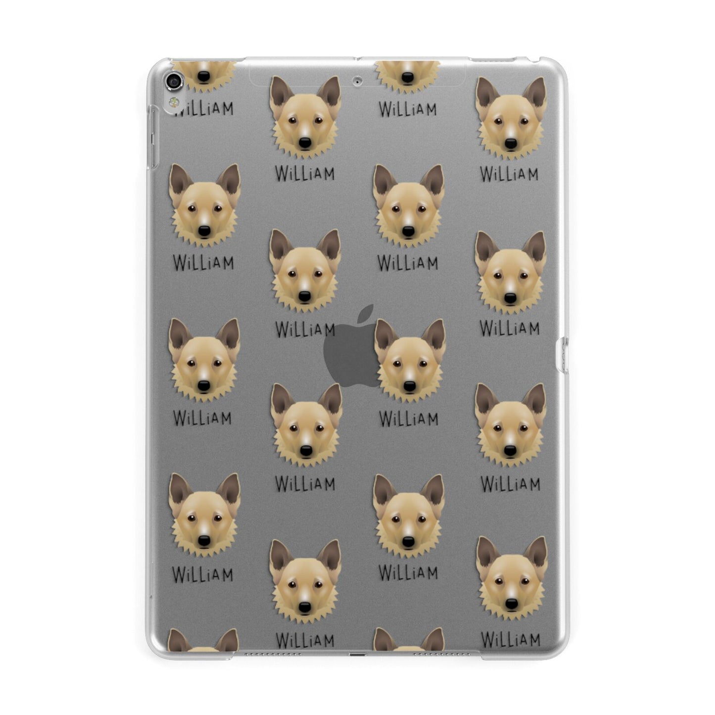 Canaan Dog Icon with Name Apple iPad Silver Case