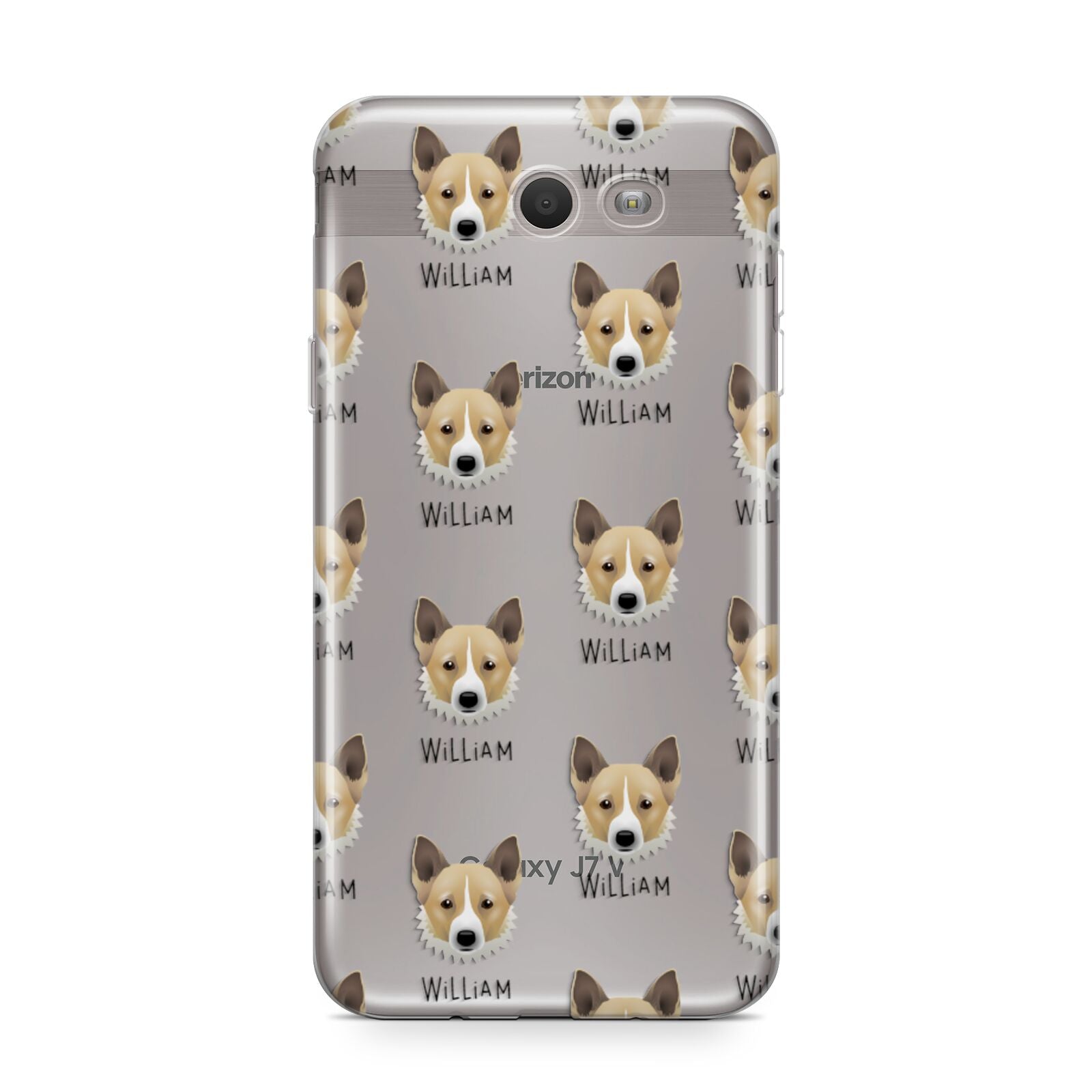 Canaan Dog Icon with Name Samsung Galaxy J7 2017 Case