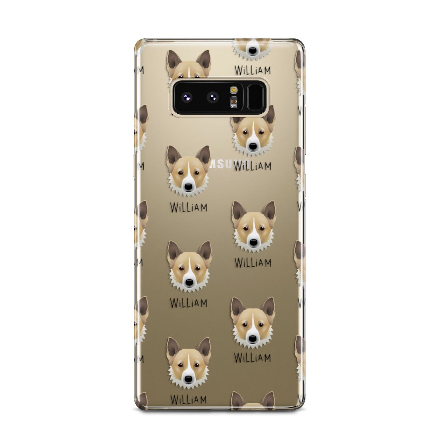 Canaan Dog Icon with Name Samsung Galaxy Note 8 Case