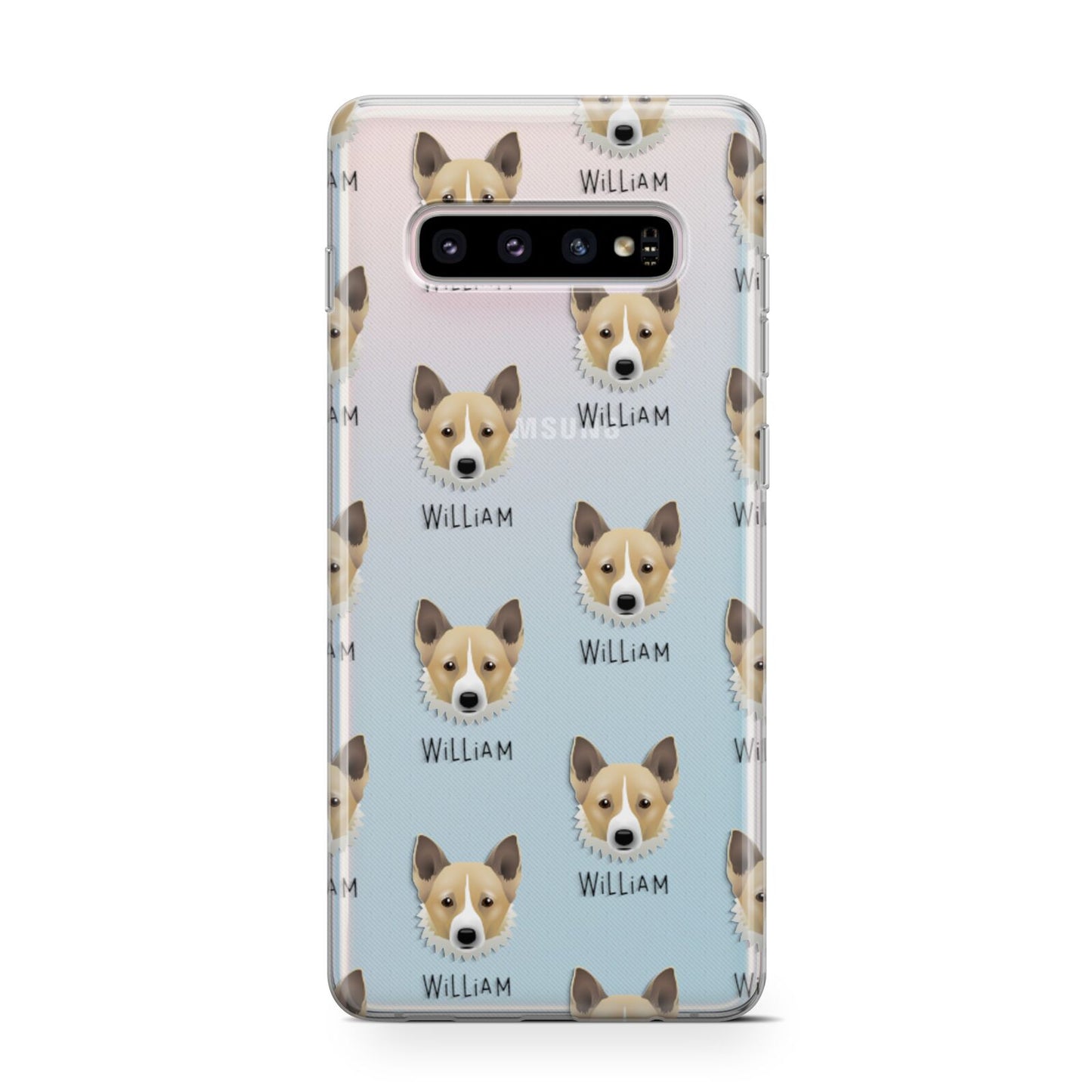 Canaan Dog Icon with Name Samsung Galaxy S10 Case