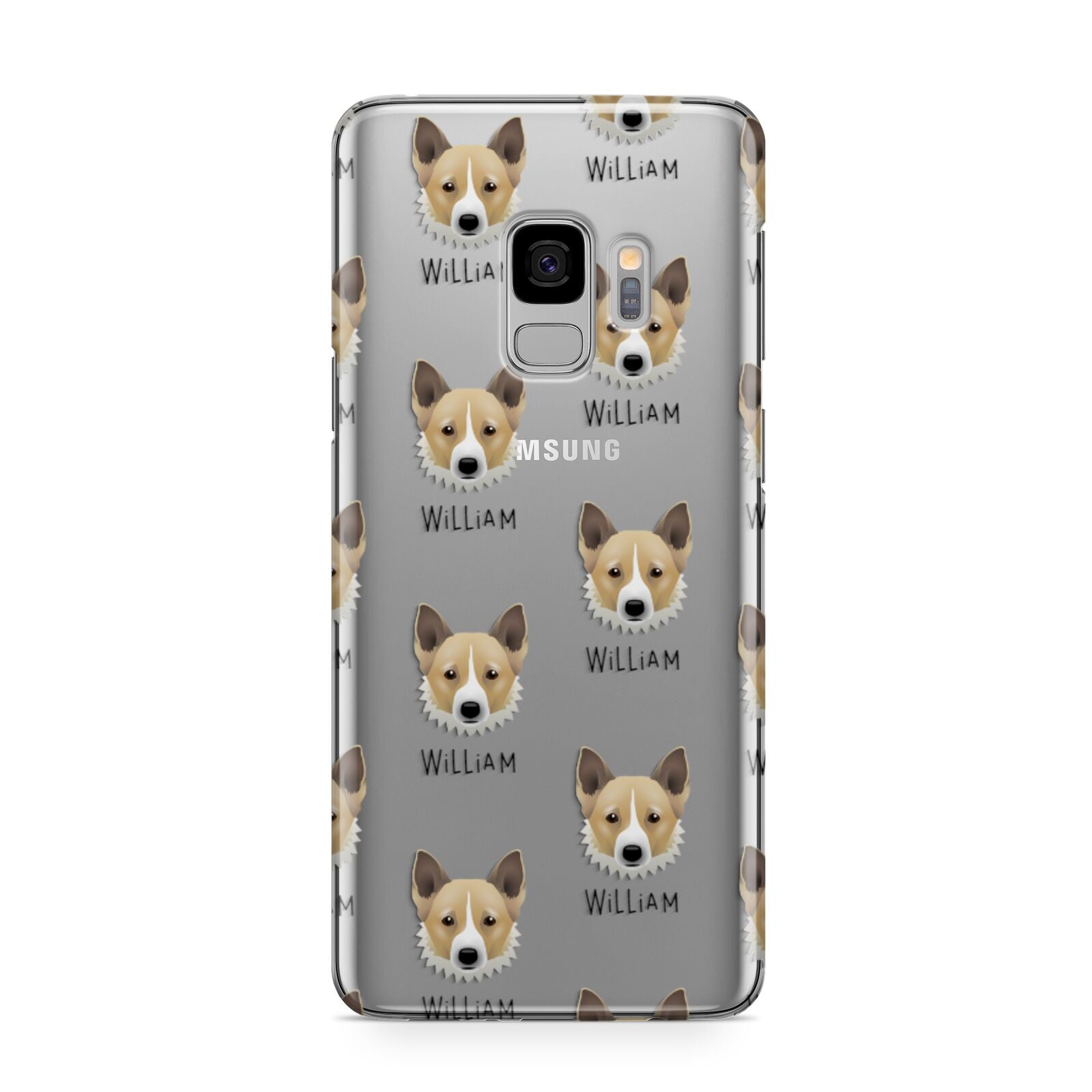 Canaan Dog Icon with Name Samsung Galaxy S9 Case