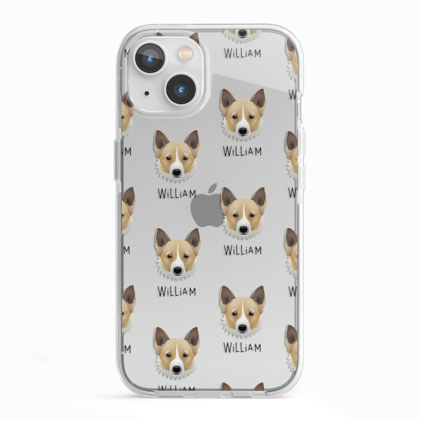 Canaan Dog Icon with Name iPhone 13 TPU Impact Case with White Edges