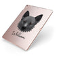 Canaan Dog Personalised Apple iPad Case on Rose Gold iPad Side View