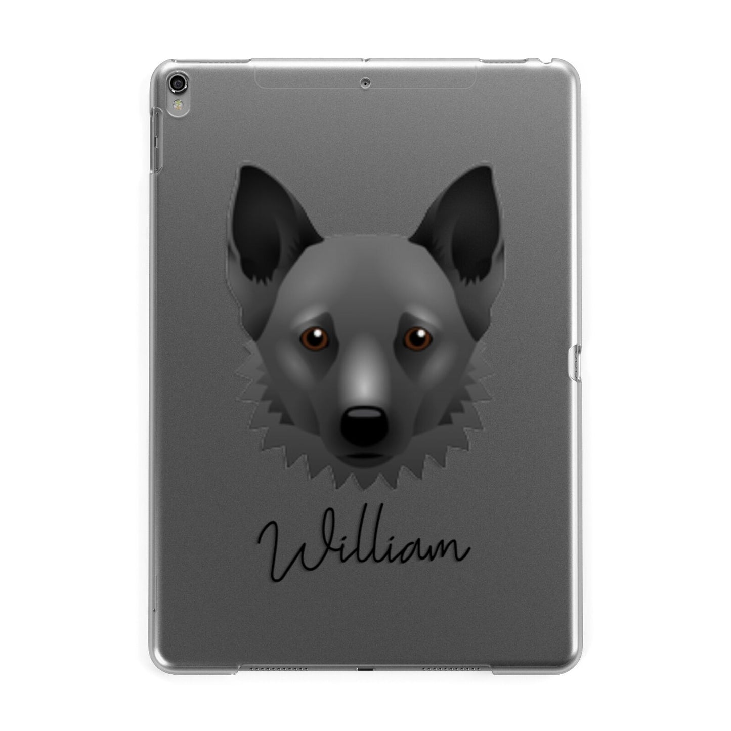 Canaan Dog Personalised Apple iPad Grey Case