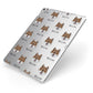 Canadian Eskimo Dog Icon with Name Apple iPad Case on Silver iPad Side View