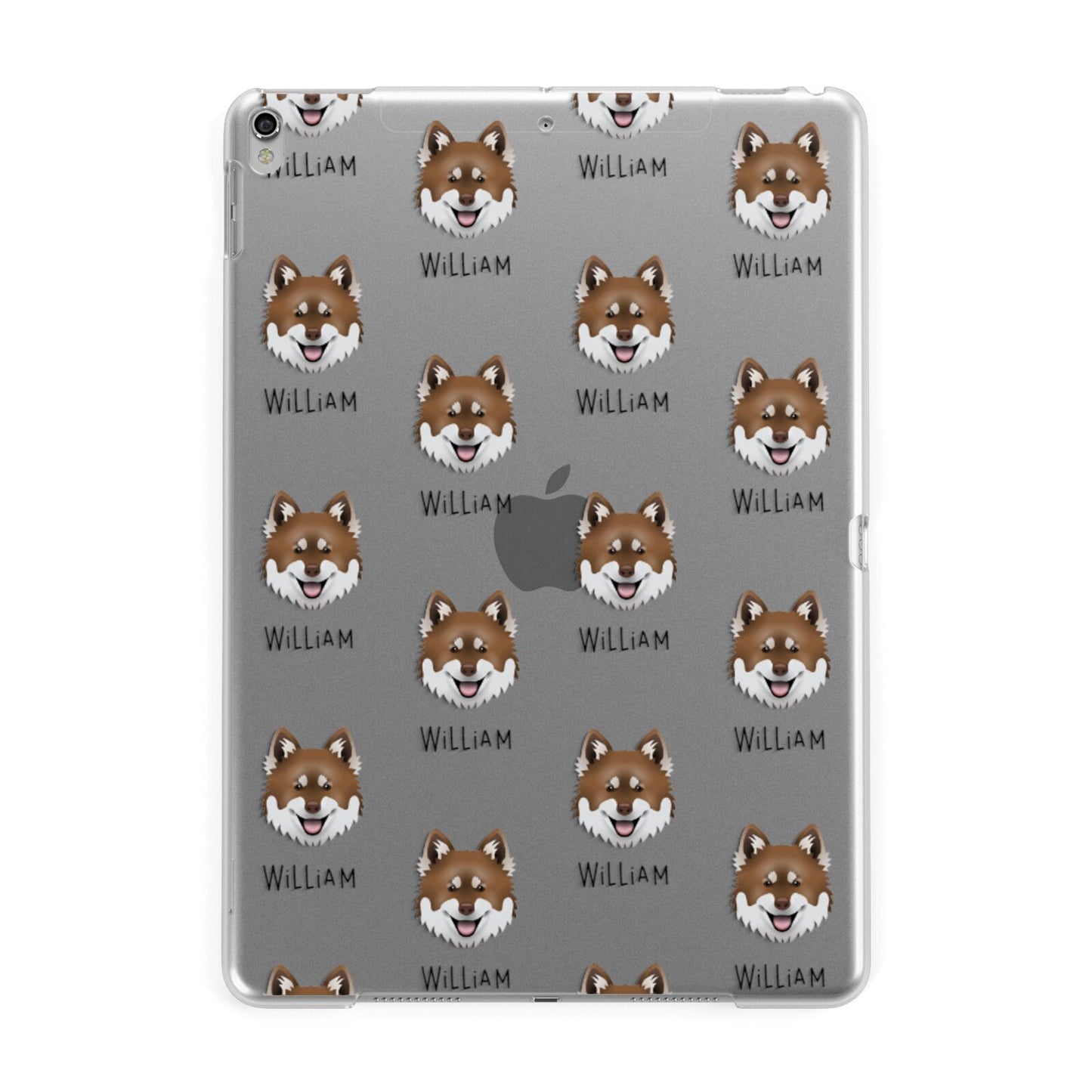 Canadian Eskimo Dog Icon with Name Apple iPad Silver Case