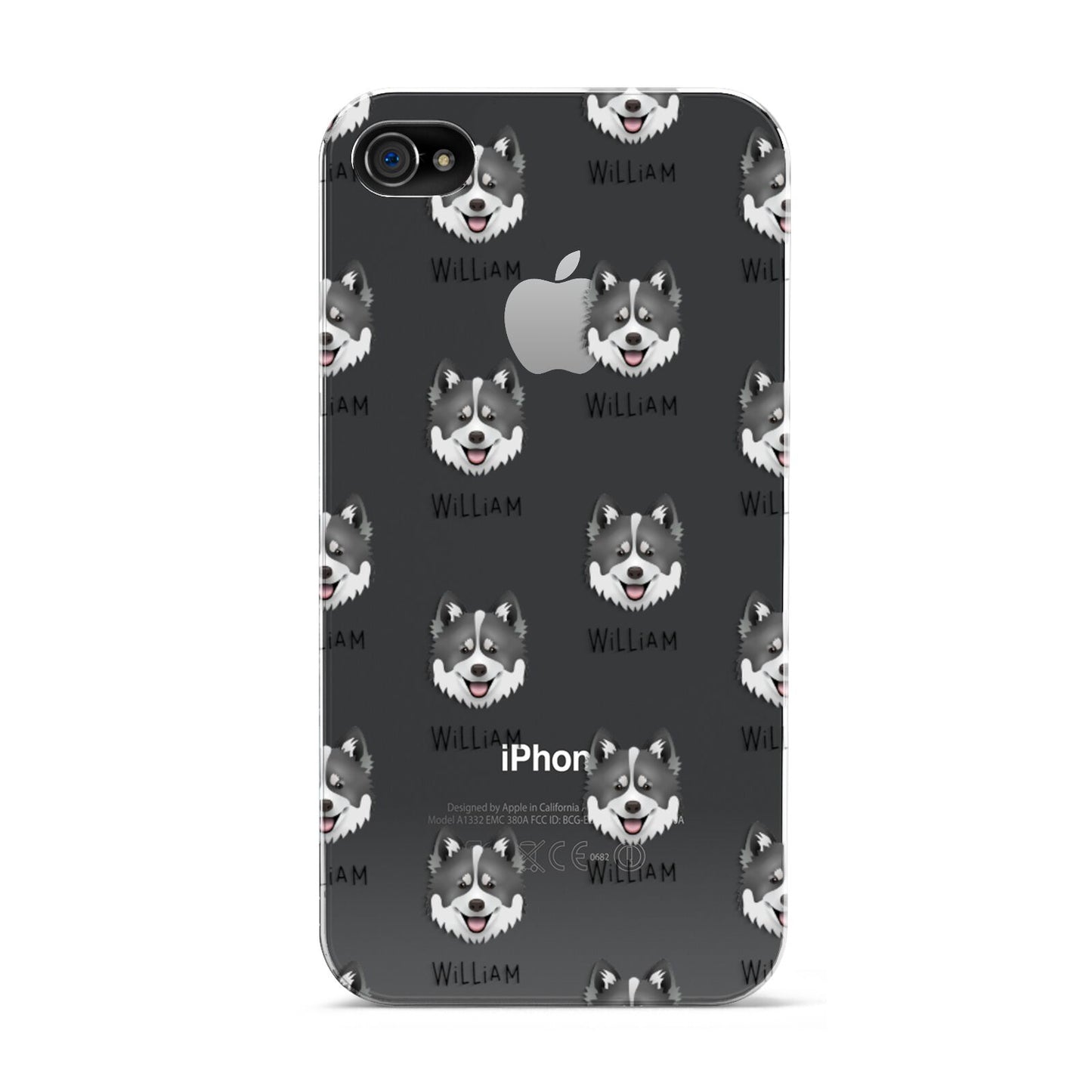 Canadian Eskimo Dog Icon with Name Apple iPhone 4s Case