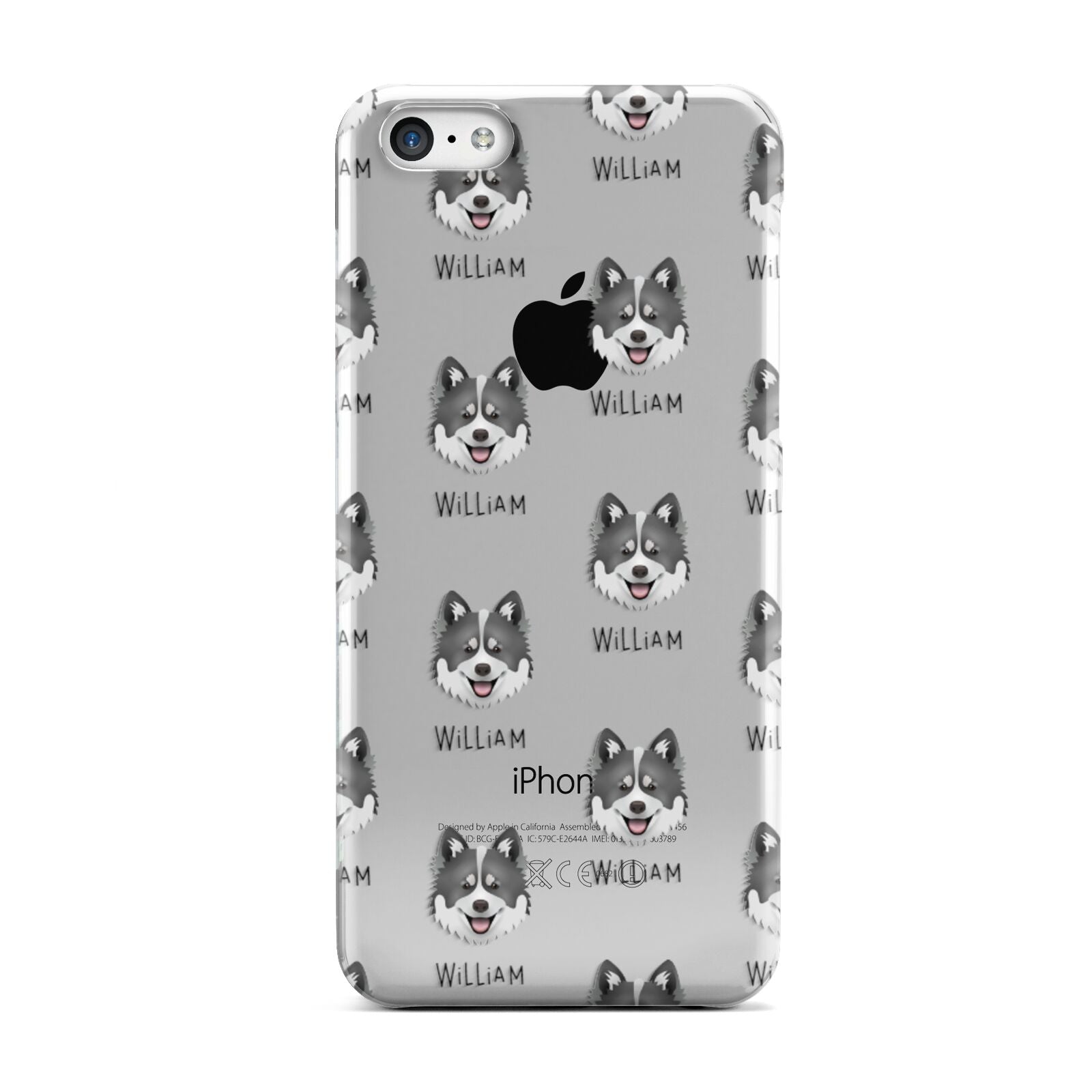 Canadian Eskimo Dog Icon with Name Apple iPhone 5c Case