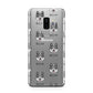 Canadian Eskimo Dog Icon with Name Samsung Galaxy S9 Plus Case on Silver phone