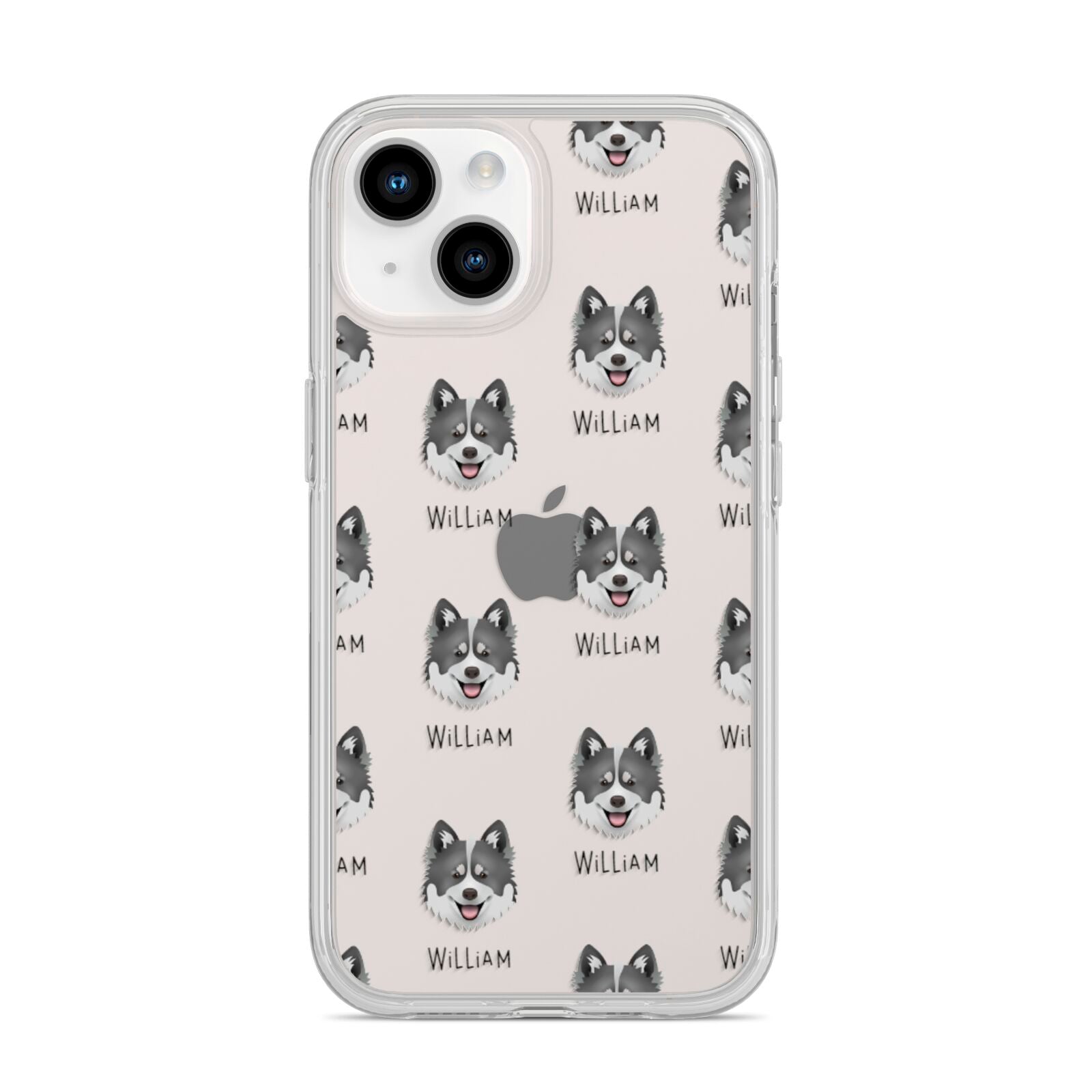 Canadian Eskimo Dog Icon with Name iPhone 14 Clear Tough Case Starlight