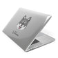 Canadian Eskimo Dog Personalised Apple MacBook Case Side View