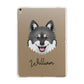 Canadian Eskimo Dog Personalised Apple iPad Gold Case