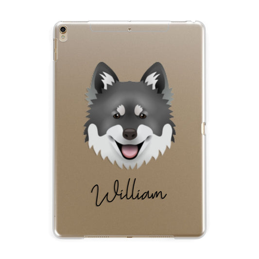 Canadian Eskimo Dog Personalised Apple iPad Gold Case
