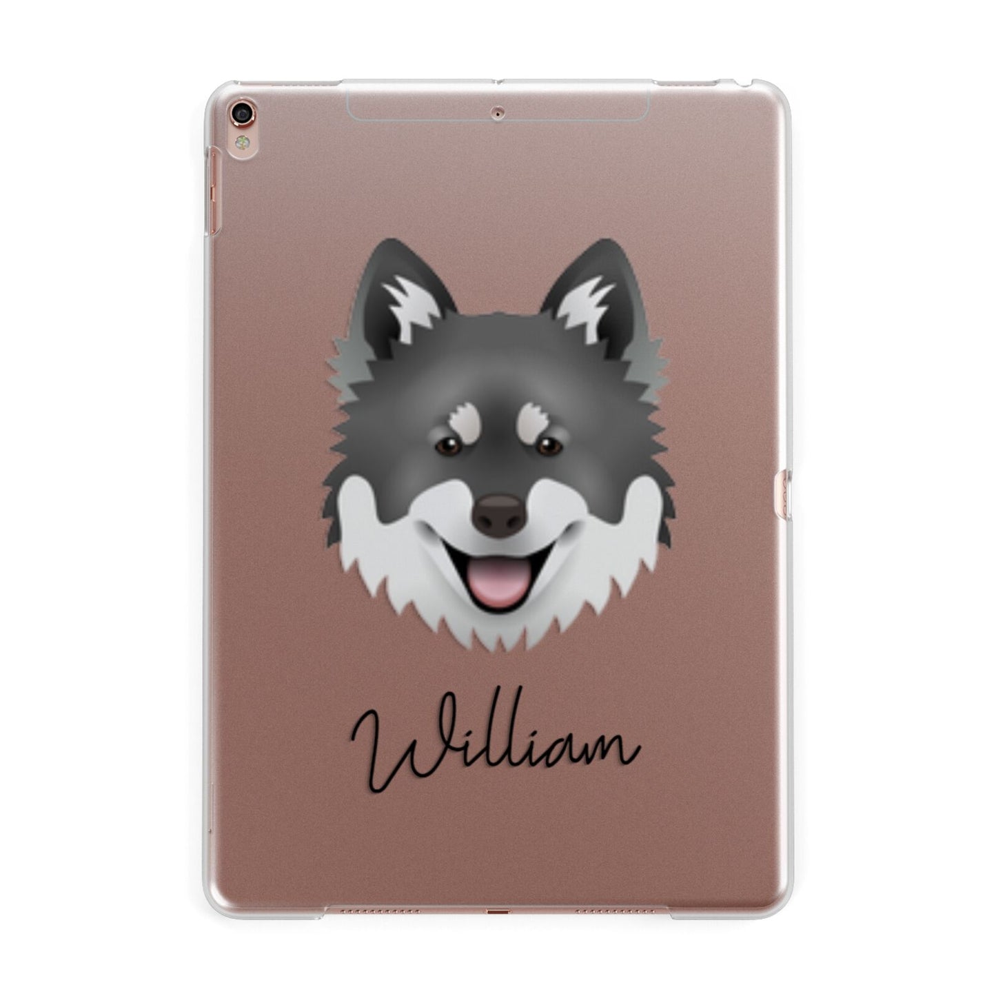 Canadian Eskimo Dog Personalised Apple iPad Rose Gold Case