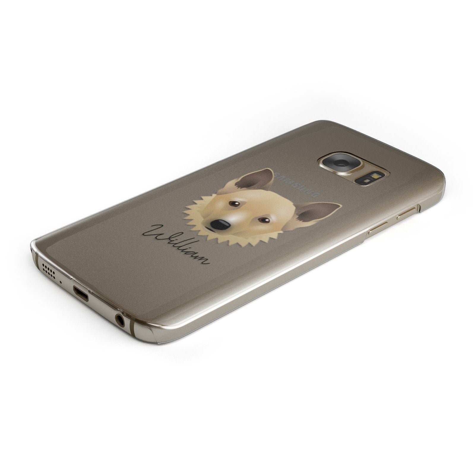 Canadian Eskimo Dog Personalised Samsung Galaxy Case Bottom Cutout