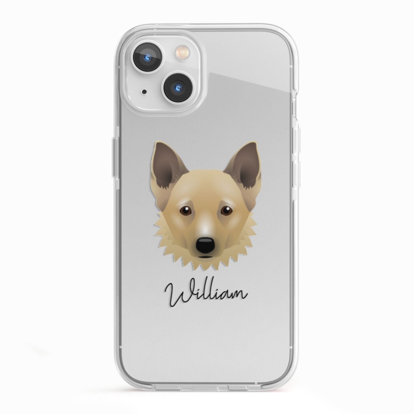 Canadian Eskimo Dog Personalised iPhone 13 TPU Impact Case with White Edges