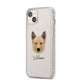 Canadian Eskimo Dog Personalised iPhone 14 Plus Clear Tough Case Starlight Angled Image