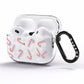 Candy Cane AirPods Pro Clear Case Side Image