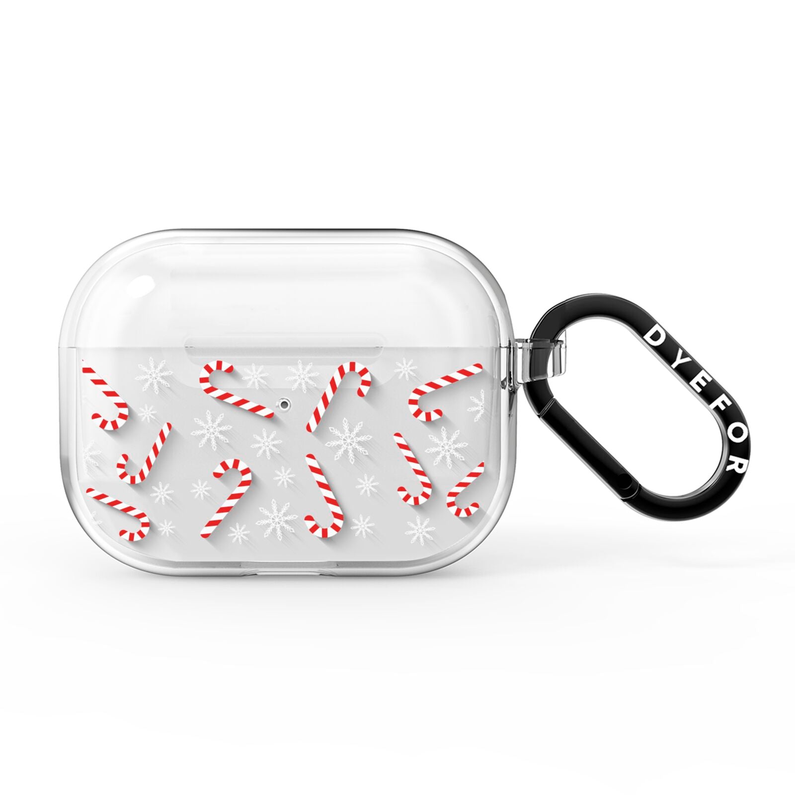 Candy Cane AirPods Pro Clear Case