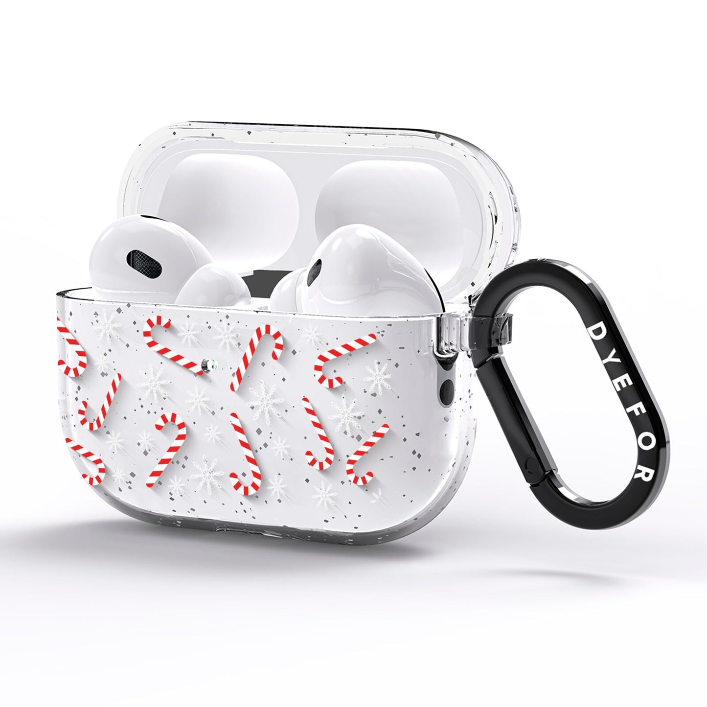 Candy Cane AirPods Pro Glitter Case Side Image