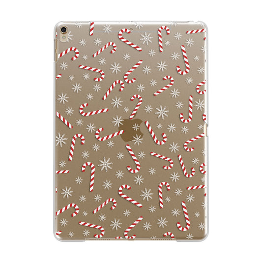 Candy Cane Apple iPad Gold Case