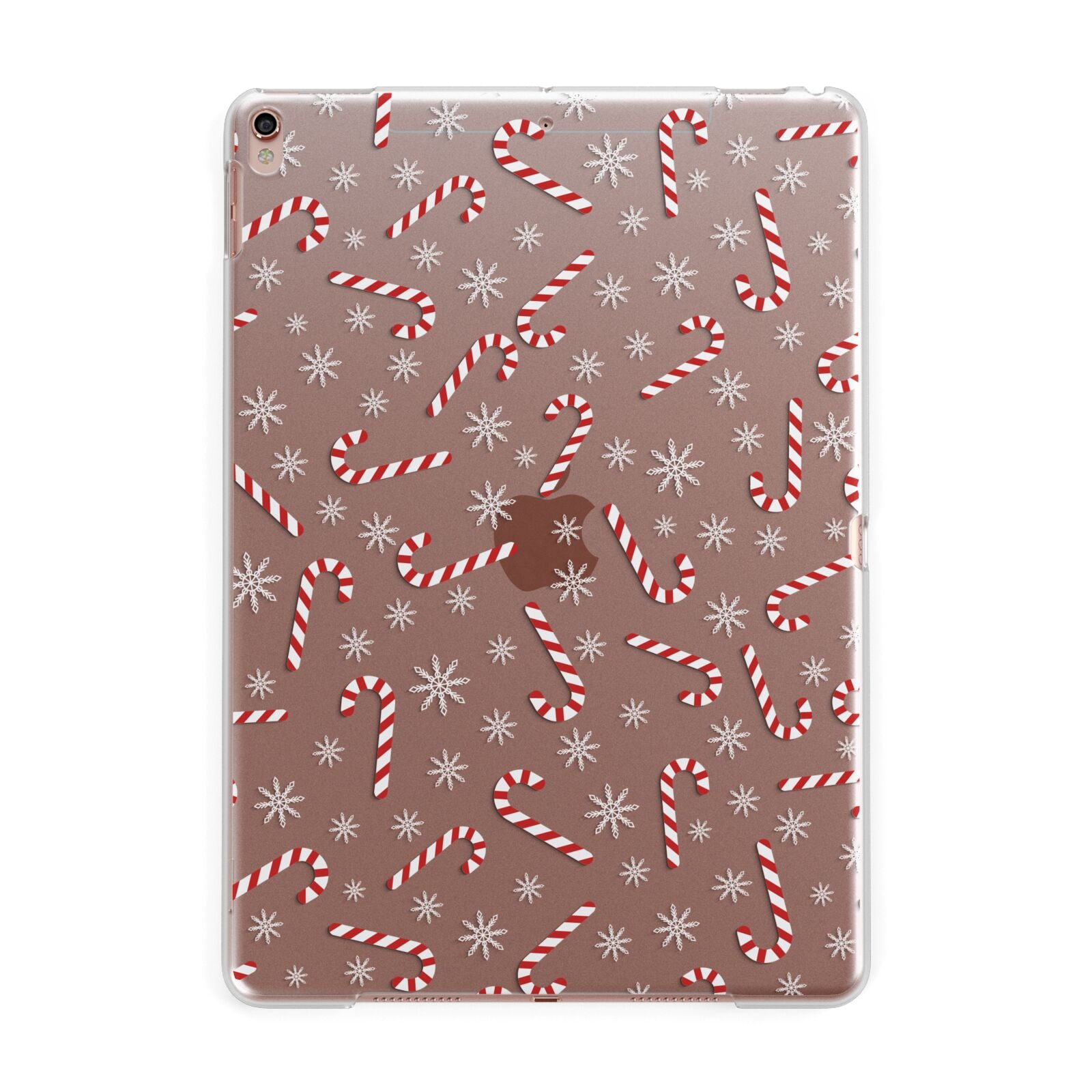 Candy Cane Apple iPad Rose Gold Case