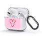 Candy Cane Heart AirPods Glitter Case 3rd Gen Side Image
