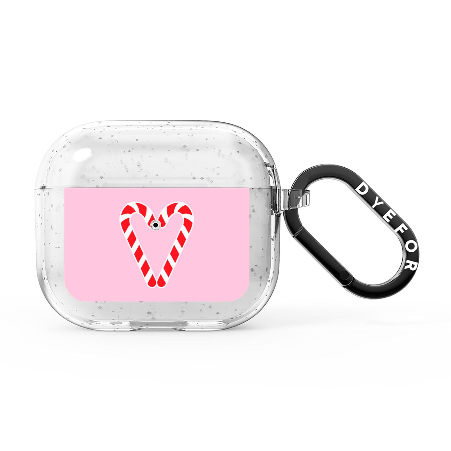 Candy Cane Heart AirPods Glitter Case 3rd Gen