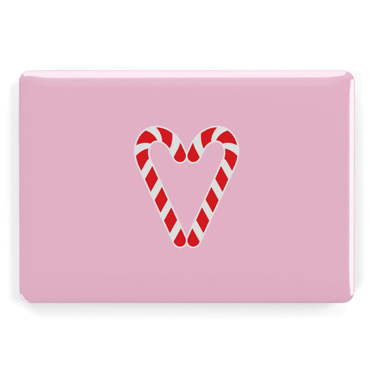 Candy Cane Heart Apple MacBook Case