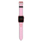 Candy Cane Heart Apple Watch Strap with Red Hardware