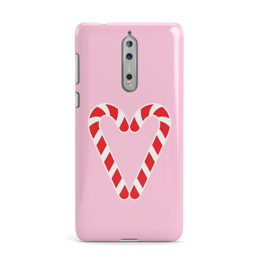 Candy Cane Heart Nokia Case