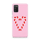 Candy Cane Heart Samsung A02s Case