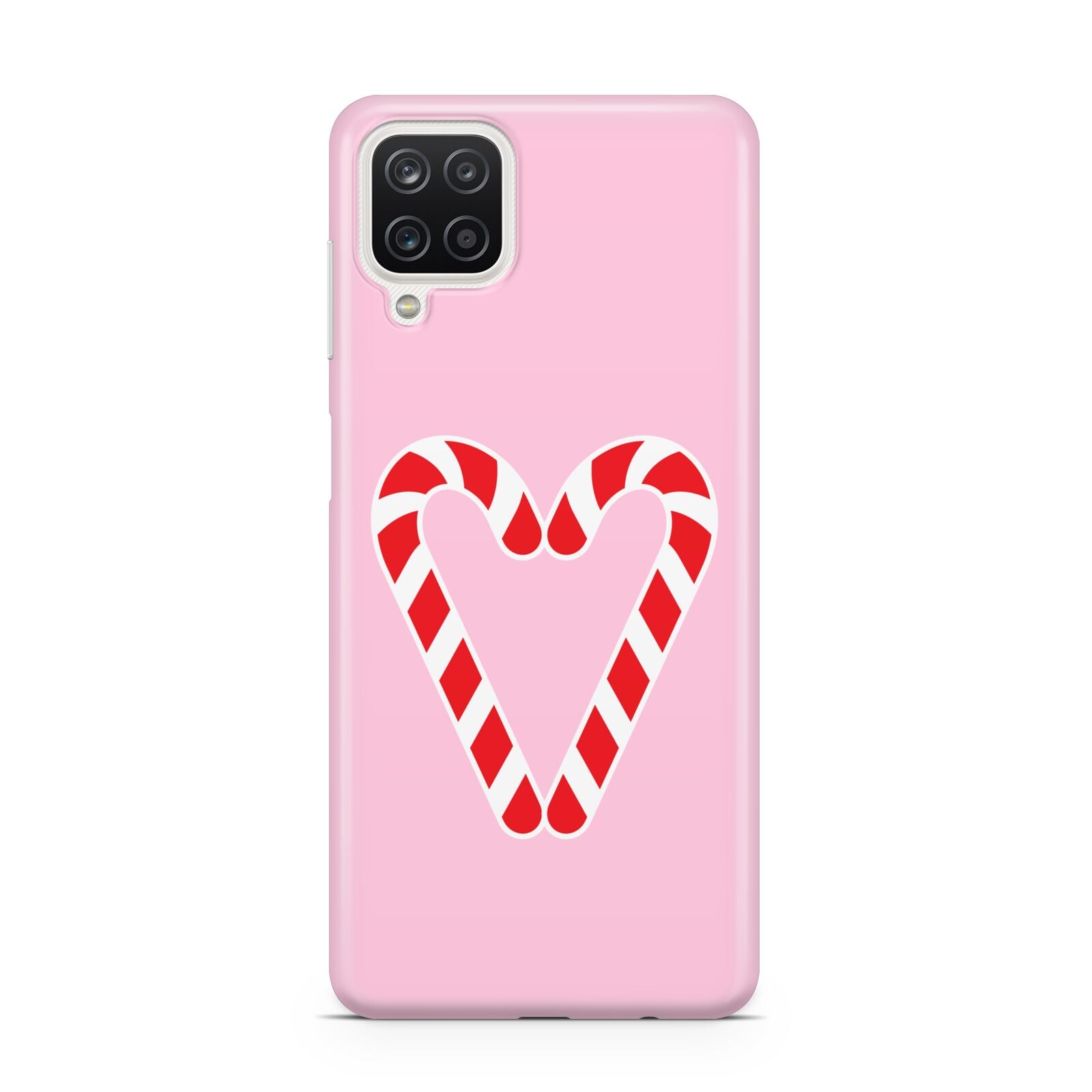 Candy Cane Heart Samsung A12 Case
