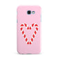 Candy Cane Heart Samsung Galaxy A7 2017 Case