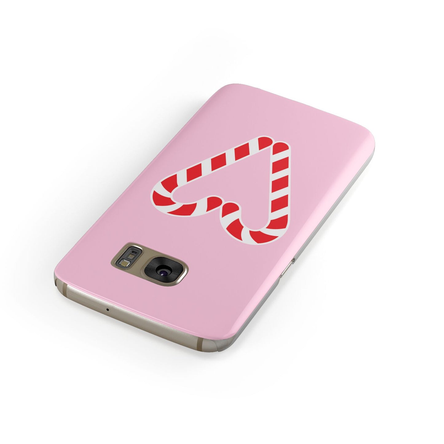 Candy Cane Heart Samsung Galaxy Case Front Close Up