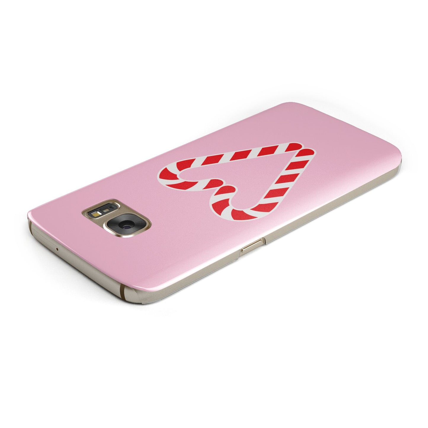 Candy Cane Heart Samsung Galaxy Case Top Cutout