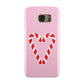 Candy Cane Heart Samsung Galaxy Case