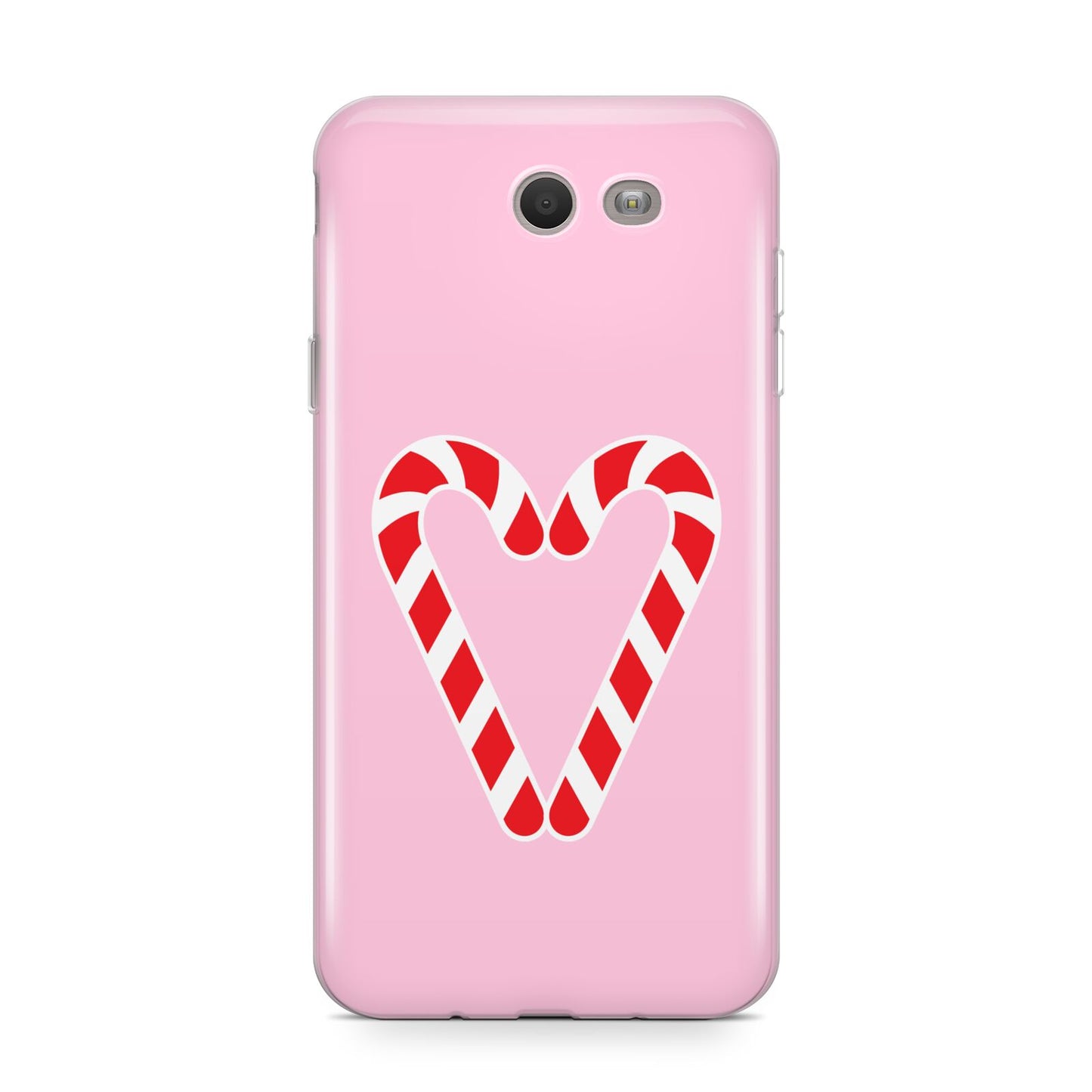 Candy Cane Heart Samsung Galaxy J7 2017 Case