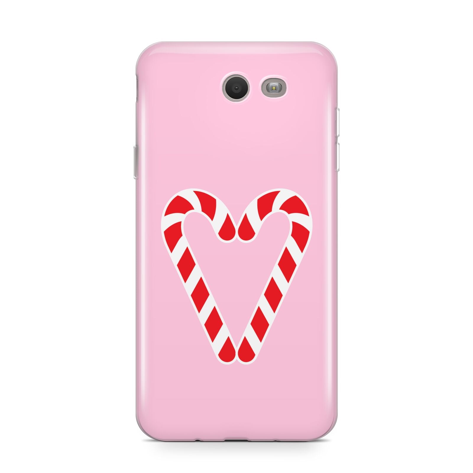 Candy Cane Heart Samsung Galaxy J7 2017 Case