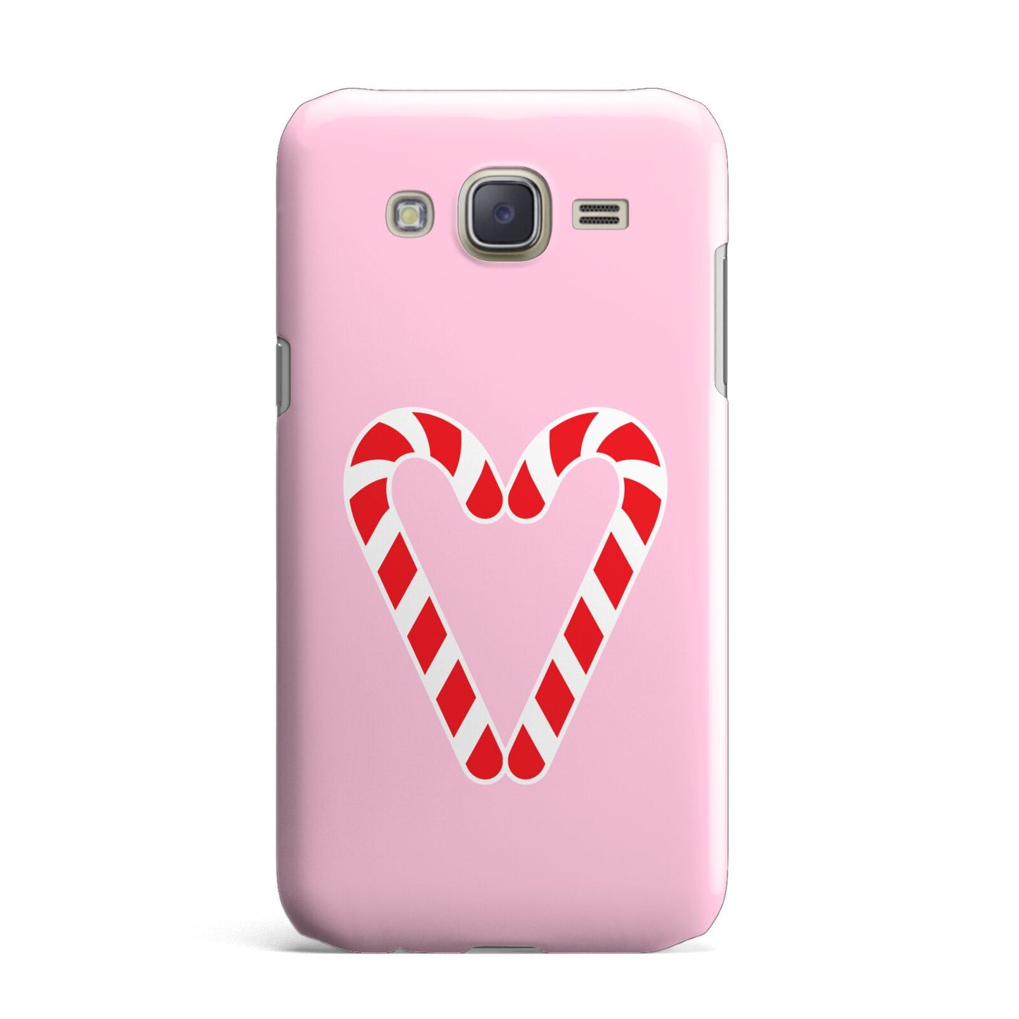 Candy Cane Heart Samsung Galaxy J7 Case