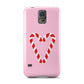 Candy Cane Heart Samsung Galaxy S5 Case