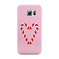 Candy Cane Heart Samsung Galaxy S6 Edge Case