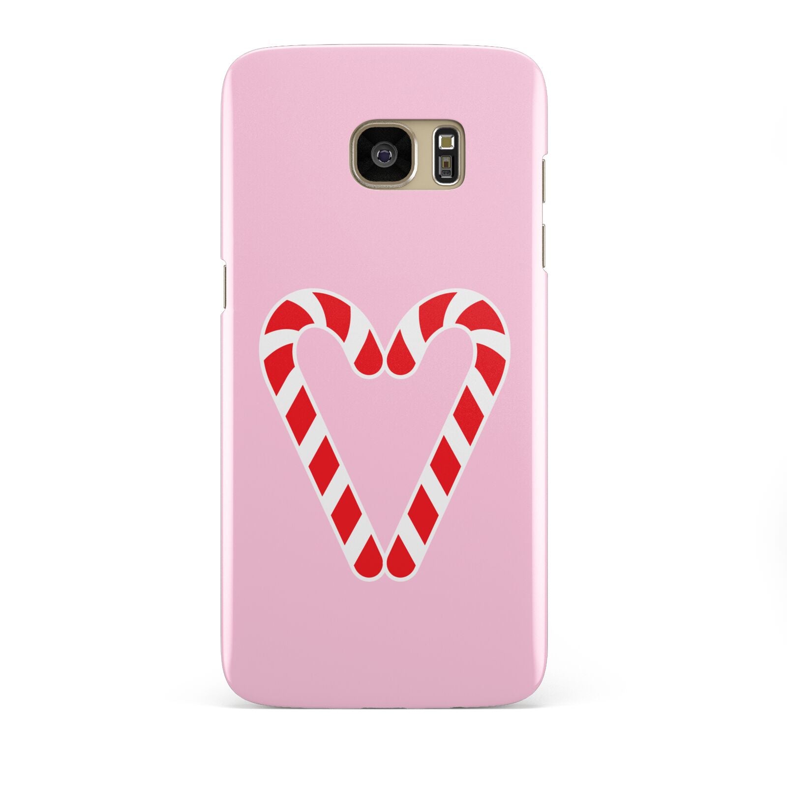 Candy Cane Heart Samsung Galaxy S7 Edge Case