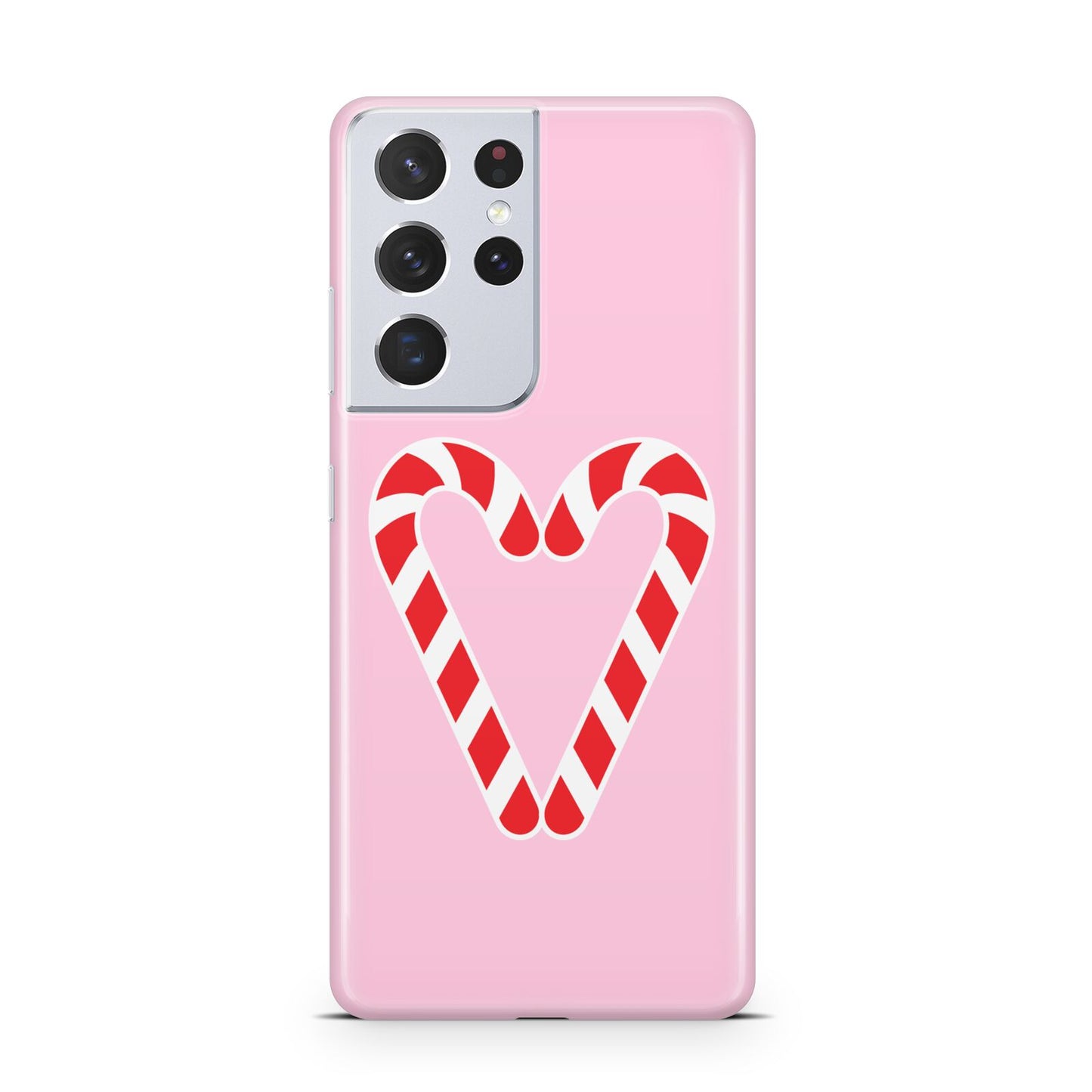 Candy Cane Heart Samsung S21 Ultra Case