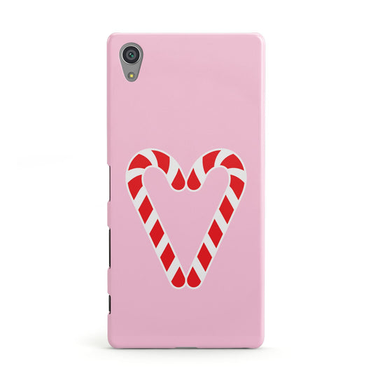Candy Cane Heart Sony Xperia Case